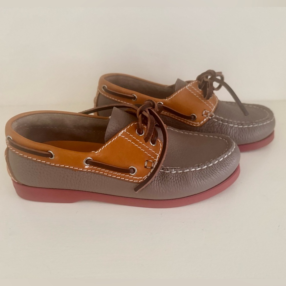Dooney & Bourke Brown and Tan Boat Shoes